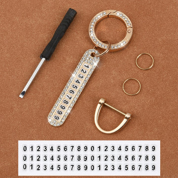 Smart Number Car Key Holder Chain